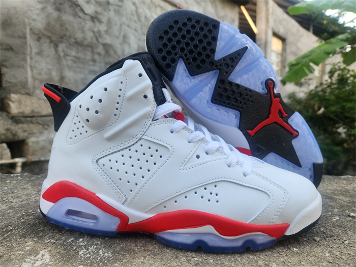 Women's Running weapon Air Jordan 6 White Shoes 025